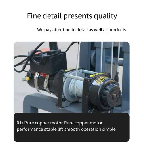 Portable Electric Mobile Stacker, 1.6m Lifting Height, Mini Forklift for Truck Loading & Unloading