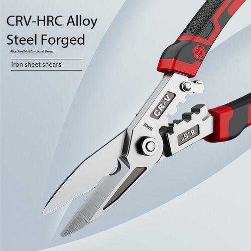 Multifunctional Metal Tin Snips Wire Stripping Electrical Shears