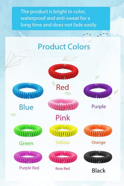 10 Pack Scented Mosquito Repellent Bracelets