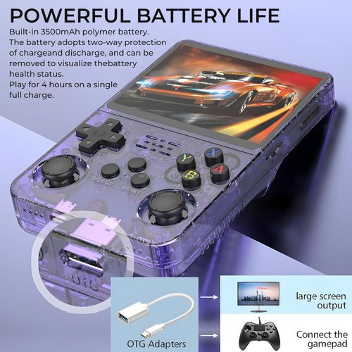 R36 Open Source Handheld Game Console 3.5 Inch HD Screen 3500mAh Battery Retro GBA FC Arcade Player Kenya