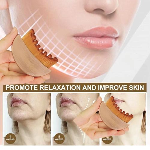 Face Lymphatic Contour Brush for Jawline & Chin Sculpting Dry Brushing Massager for Lymphatic Drainage & Facial Fatigue Relief Ergonomically Designed to Fit The Skin Precisely 1PCS Beauty Roller Daily