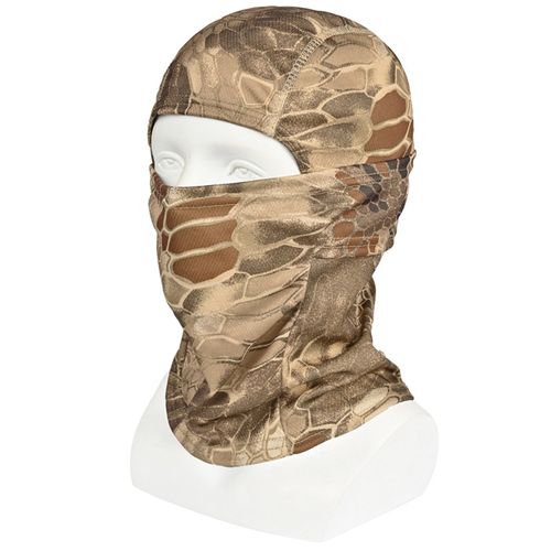 5PCS Camouflage Balaclava Face Mask UV Protection Men Women Sun Hood Tactical Motorcycle Fishing Hiking Cycling Neck Gaiter Breathable Bandana Summer Cooling Gaiter for Multifunctional Windproof Sports