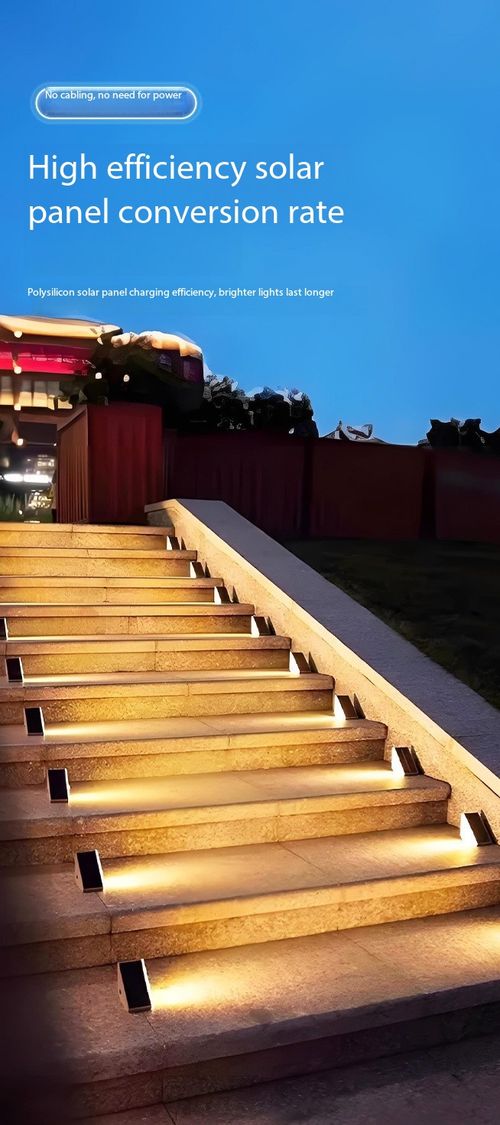 2‑Pack Solar Triangular Stair Lights, Outdoor Waterproof Auto On‑Off Step Wall Lamp