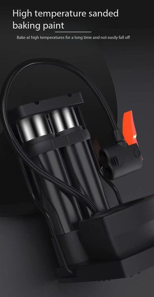 Portable Dual‑Barrel Foot Operated Air Pump, Multifunctional Foot Pump with Pressure Gauge