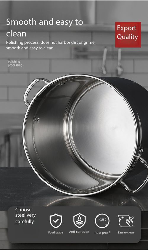 30cm×30cm Thickened Stainless Steel Stock Pot With Lid