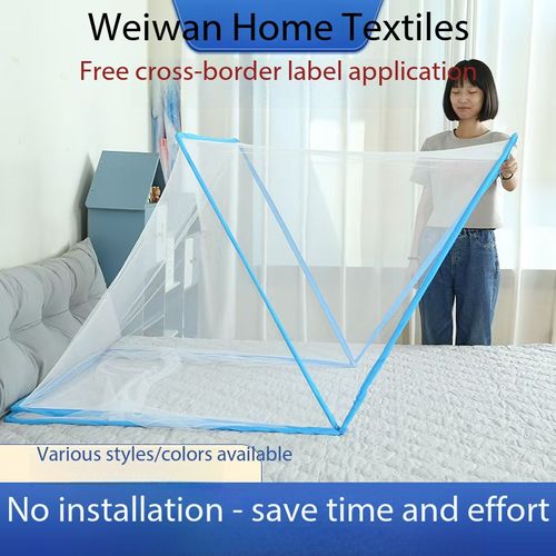 Pop-Up Foldable Mosquito Net – Instant Setup No Assembly Required | Thickened Mesh Bed Canopy for Kids & Adults |Malaria Protection