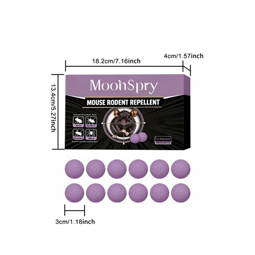 MoonSpry 12-Piece Mouse Rodent Repellent Balls Natural Pest Control for Home and Car Kenya