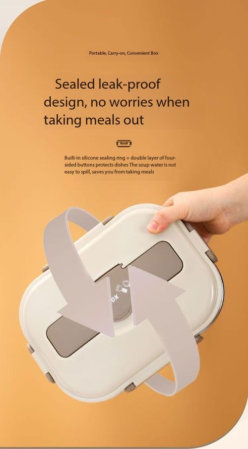 304 Stainless Steel Compartment Leakproof Lunch Box Set with Thermal Bag & Spoon
