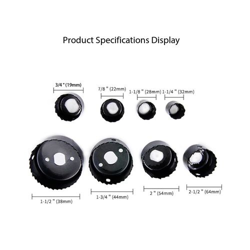 11Pcs Hole Saw Kit, Wood & PVC Hole Cutter Set for Electric Drill, Gypsum Board Plastic Wood Drilling