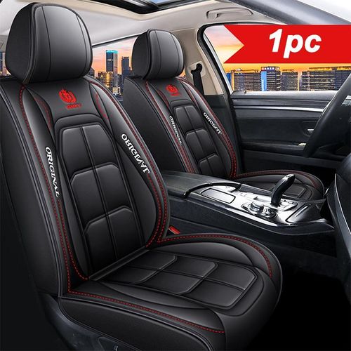 PU Leather Car Seat Covers Front Set, Universal Fit for Sedans Suvs Trucks, No Filler, Luxury Vehicle Seat Protection, Easy to Install, 1 PC