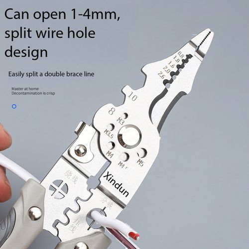 3Pcs Electrician Tool Kit, 21 in 1 Multifunctional Wire Stripper Pliers, 45° Duct Angle Cutter, Aviation Tin Snips, Professional Electrical Hand Tool Set