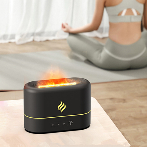 Flame Aroma Diffuser — 7-Color LED Ultrasonic Humidifier & Essential Oil Diffuser | Home Ambiance Light
