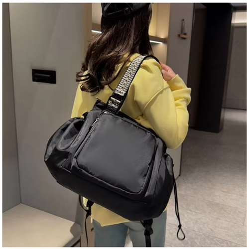 Multi-pocket storage single and double shoulder backpack