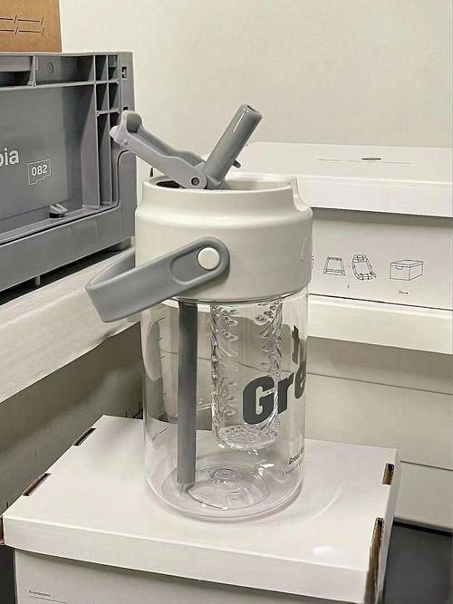 Large Capacity Portable Straw Water Bottle