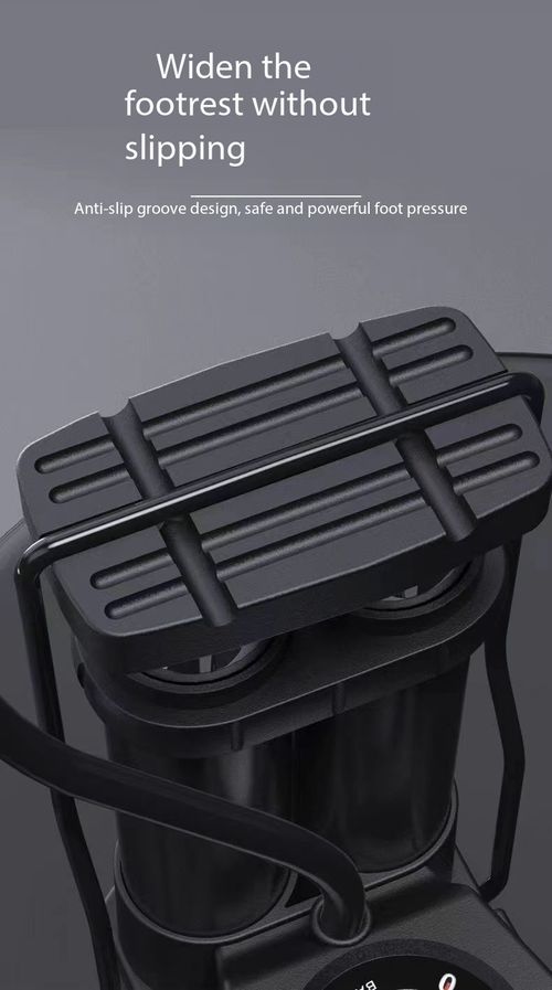 Portable Dual‑Barrel Foot Operated Air Pump, Multifunctional Foot Pump with Pressure Gauge