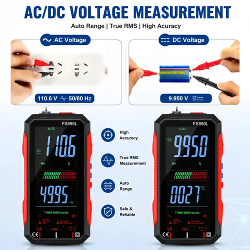 Rechargeable Digital Multimeter 4.8 Inch Large Screen Auto Range High Accuracy True RMS for Electricians Kenya