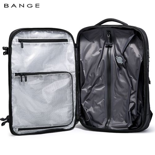 BANGE: A Brand-New Portable, Durable, High Capacity, and Waterproof Backpack A Multifunctional Laptop Bag Combining Business, Travel, and Commuting Needs, Featuring a Built in Air Pump Compression System.