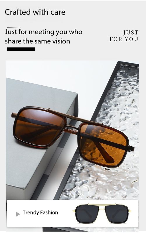 Fashion Double Bridge Polarized Sunglasses