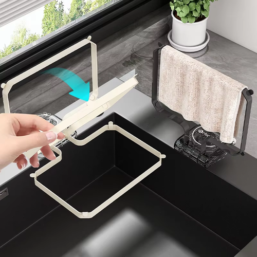 Suction-Cup Kitchen Sink Strainer Rack — Anti-Clog Food Scraps Filter & Draining Basket for Kitchen Waste