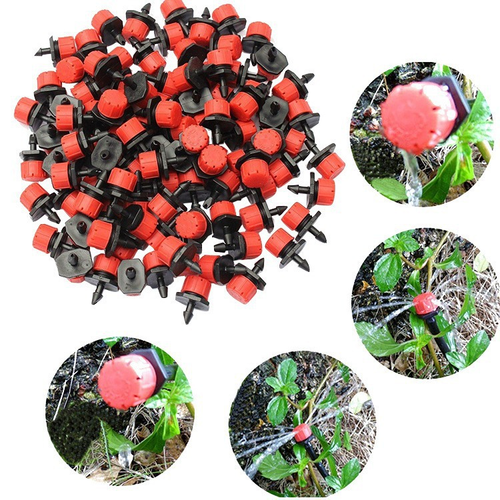 Adjustable 8-hole Drip Irrigation Sprinklers 100 Pack