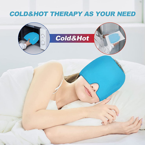 360° Full Face Gel Ice Mask Reusable Cold Compress Cap for Headache Eye Relief Kenya