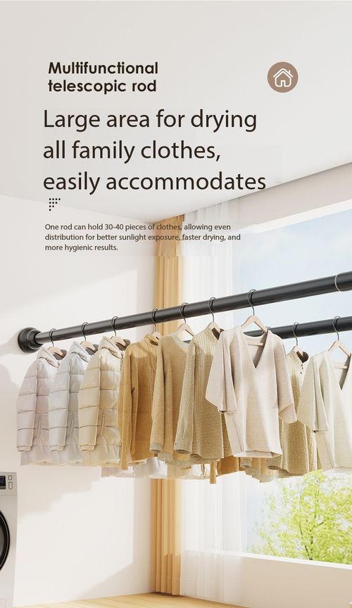 No-Drill Telescopic Tension Rod Adjustable Curtain Shower Clothes Drying Pole for Home Closet Kenya