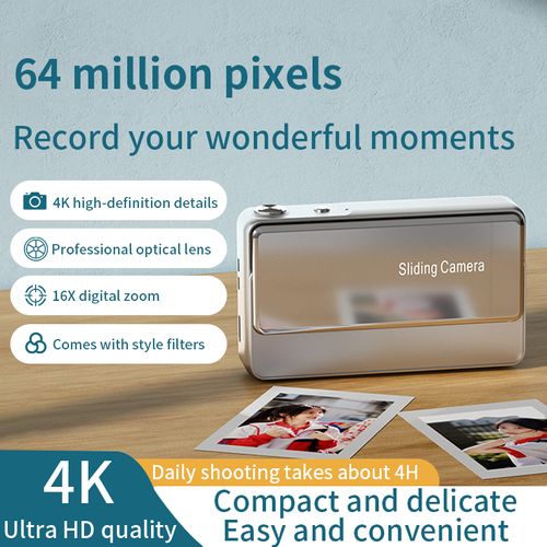 New M15 Digital Camera: Sliding-Cover CCD Camera – All-in-One Photo & Video Device – Ideal Student Keepsake or Gift