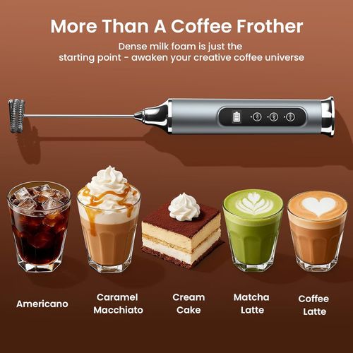 This is a 2in1 USB rechargeable mini electric whisk, featuring three adjustable speed settings. Equipped with a stainless steel whisking head, this handheld electric mixer effortlessly whips egg whites and cream, and creates perfect coffee foam. Thanks to its compact portable and cordless design combined with its easy to clean nature it is the ideal choice for your home baking and daily coffee making needs Enjoy fast delivery within 3 to 5 days helping you tackle every kitchen task with ease!