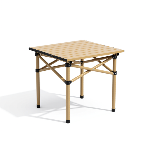 Portable Folding Camping Table – 52cm Square Steel Frame | Outdoor Picnic, BBQ & Beach Table with Free Carry Bag |   Holds up to 100kg