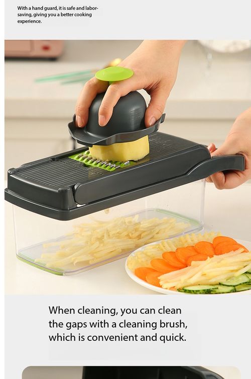 15-Piece Multifunctional Vegetable Cutter Slicer Grater Set with Container for Kitchen Kenya