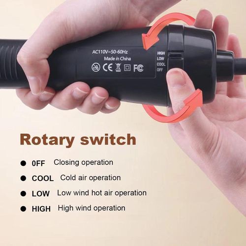 2 in 1 Hair Dryer Brush, Negative Ion Hair Dryer Brush, Hot Air Brush, Hair Styling Tool for Women & Girls, Hairdressing Tool, Hair Dryer Blower