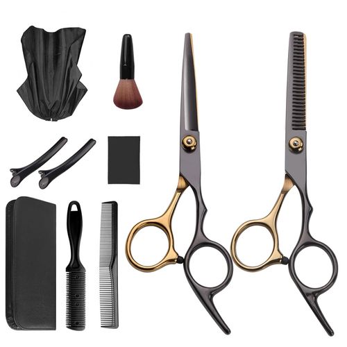 13-Piece Haircutting Scissor Set — Professional-Grade Hair Cutting Kit (Including Shears), 6.5-Inch Scissor Set, Suitable for Men, Women, and Children, as well as Salon and Home Use