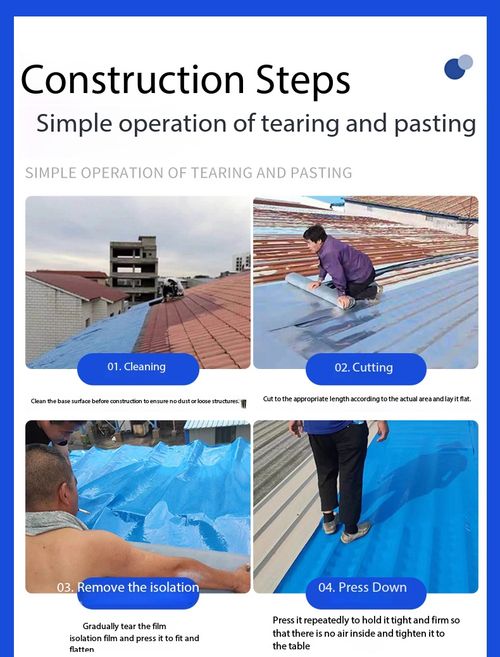 Self-Adhesive Roof Waterproofing Membrane 1m x 20m Metal Iron Tile Roofing Repair Sheet for Kenya