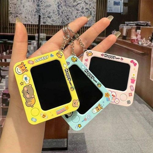 3 PCS Wholesale Mini Creative Cute Cartoon Drawing Boards for Kids Key Chain Pendant Couple Small Gift