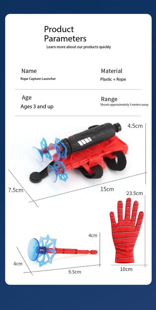 Spider Web Shooter Glove Toy Suction Cup Soft Bullet Launcher Role Play Gift for Boys Kenya
