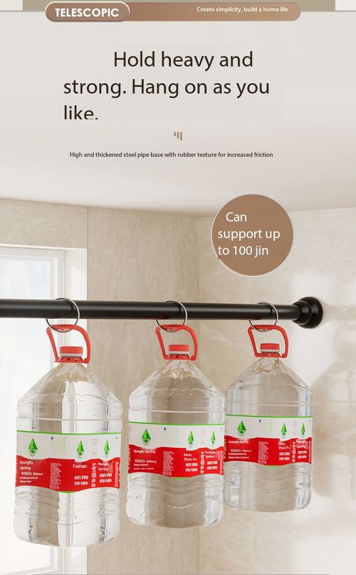 No-Drill Telescopic Tension Rod Adjustable Curtain Shower Clothes Drying Pole for Home Closet Kenya