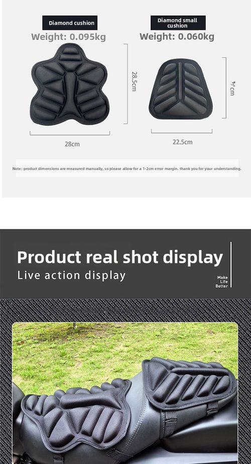 3D Shock-Absorbing Motorcycle Seat Cushion Breathable Heat-Resistant Cover for Long Rides Kenya