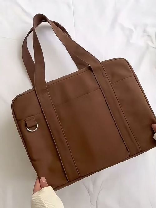 Multi Pocket Laptop Tote Bag Large Capacity Casual Office Handbag For 14 15.6 Inch Notebook