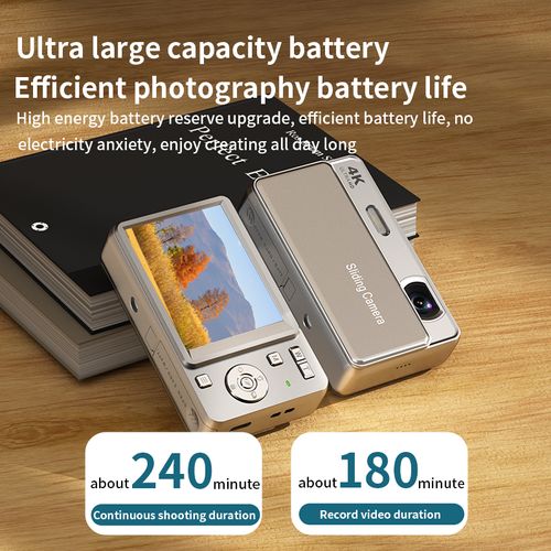New M15 Digital Camera: Sliding-Cover CCD Camera – All-in-One Photo & Video Device – Ideal Student Keepsake or Gift