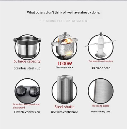 6L Multi‑Function Electric Food Chopper Blender