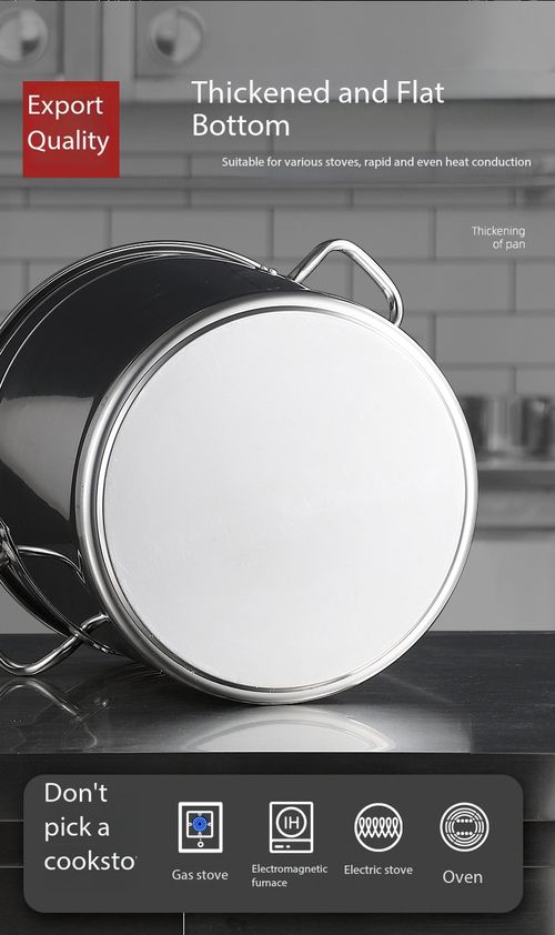 30cm×30cm Thickened Stainless Steel Stock Pot With Lid