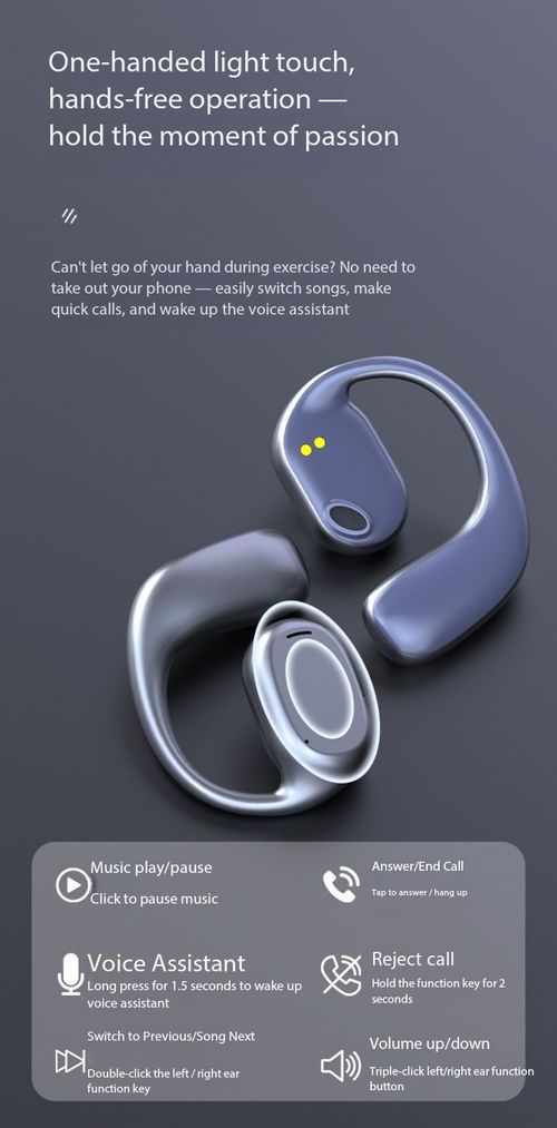 Open-Ear Bluetooth 5.3 Ear-Hook Sports Headphones HiFi Wireless Earbuds Long Battery Life Kenya