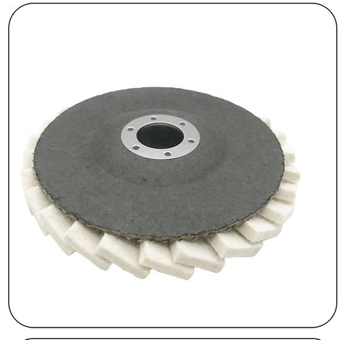 3 Pack Fine Felt Flap Polishing Disc, Angle Grinder Buffing Wheel
