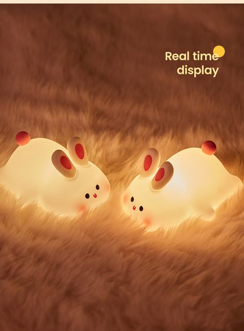 Cute Silicone Rabbit Night Light Soft Touch Bedside Lamp for Baby Nursery Bedroom Kenya