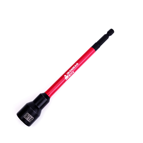 16PCS 150mm Long Impact Socket Set — Magnetic Anti-Shock Deep Socket Wrench Kit for Car Repair
