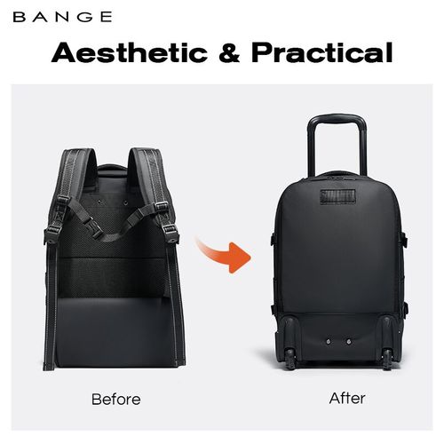 BANGE: A Brand-New Portable, Durable, High Capacity, and Waterproof Backpack A Multifunctional Laptop Bag Combining Business, Travel, and Commuting Needs, Featuring a Built in Air Pump Compression System.