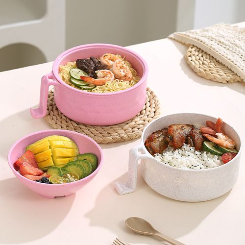 MIUVA Ramen Bowl Set, includes chopsticks, 33 oz capacity, microwave-safe, suitable for both men's and women's dormitories.