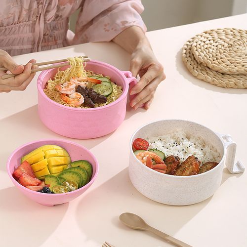 MIUVA Ramen Bowl Set, includes chopsticks, 33 oz capacity, microwave-safe, suitable for both men's and women's dormitories.