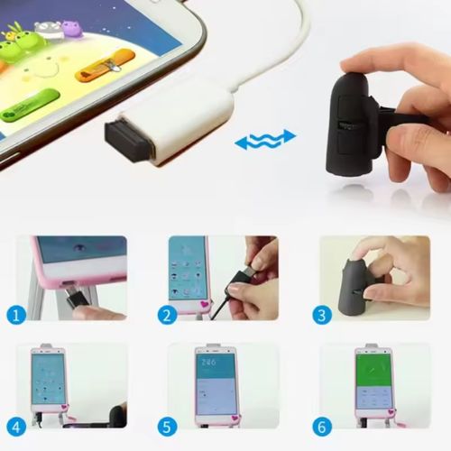 Creative 2.4G Wireless Finger Mouse – Mini Bluetooth Ring Mouse for PC, Smartphone, and Tablet (Hands-Free Lazy-Style)