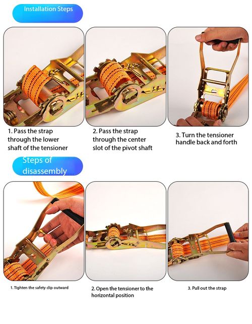 8m Heavy Duty Ratchet Tie Down Strap